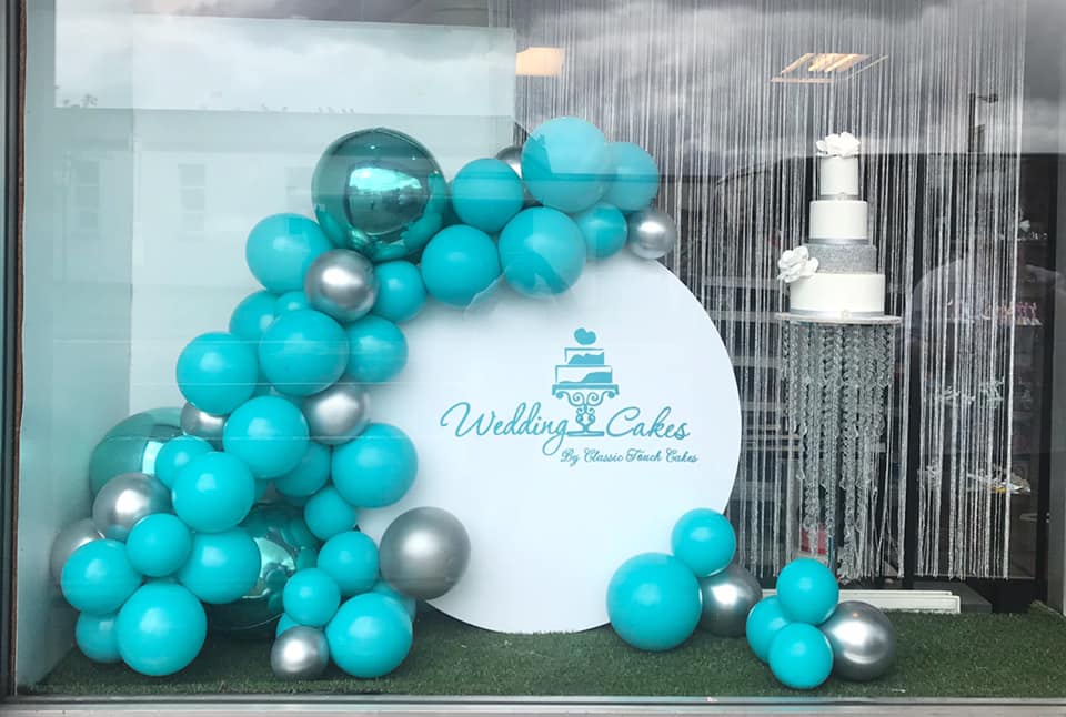 shop window balloons