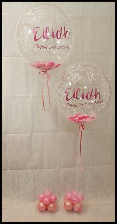 personalised bubble balloons