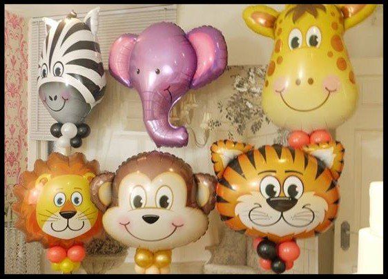 jungle animals balloons