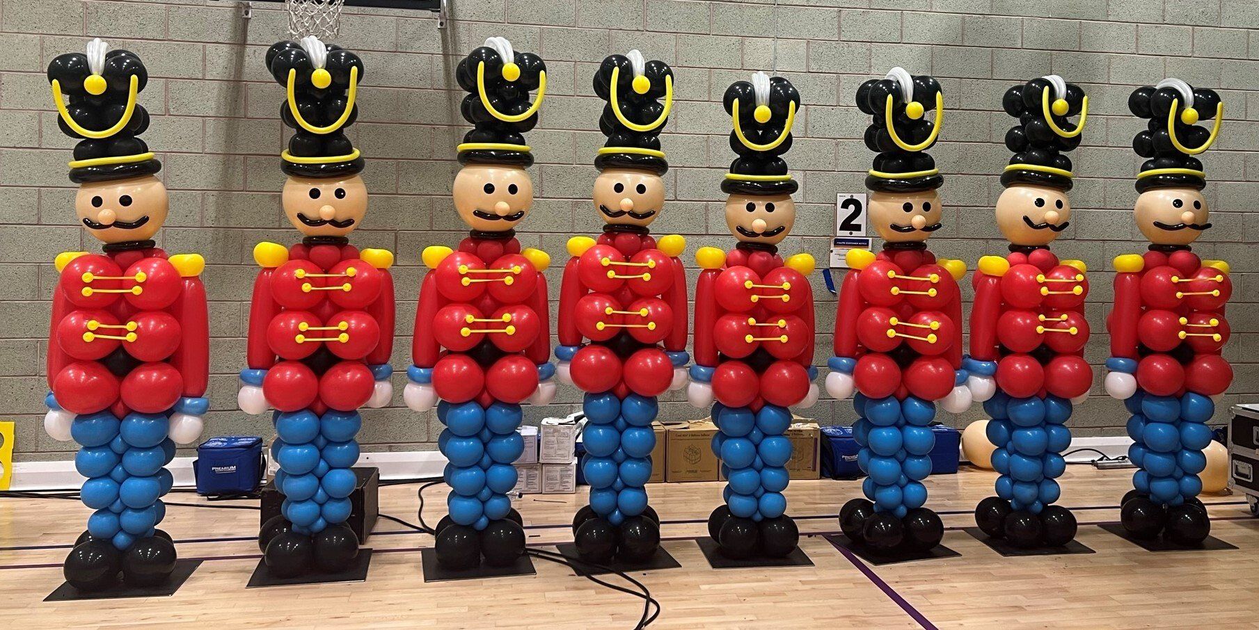 A line up pf nut crackers