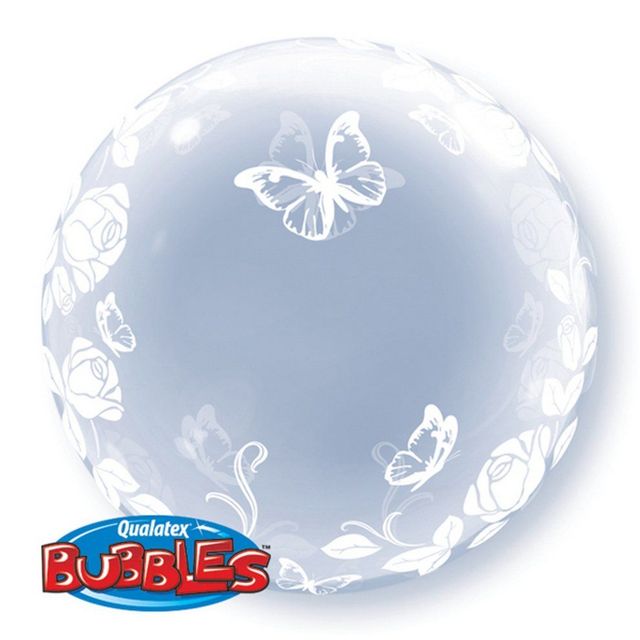 White and Silver Butterfly – Funtastic Balloon Creations