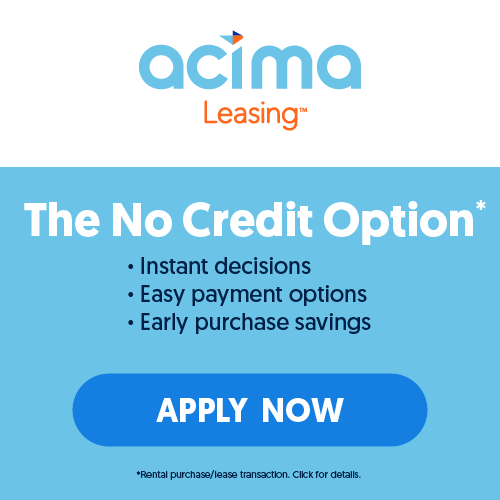 An ad for acima leasing that says the no credit option