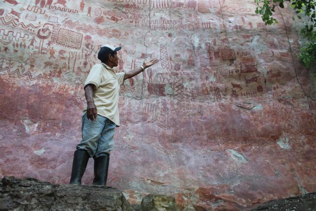 pinturas rupestres de los indígenas Tiniguas y Guayaberos