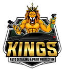 a logo for kings auto detailing and paint protection