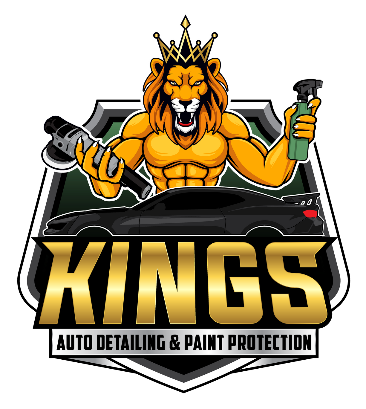 a logo for kings auto detailing and paint protection