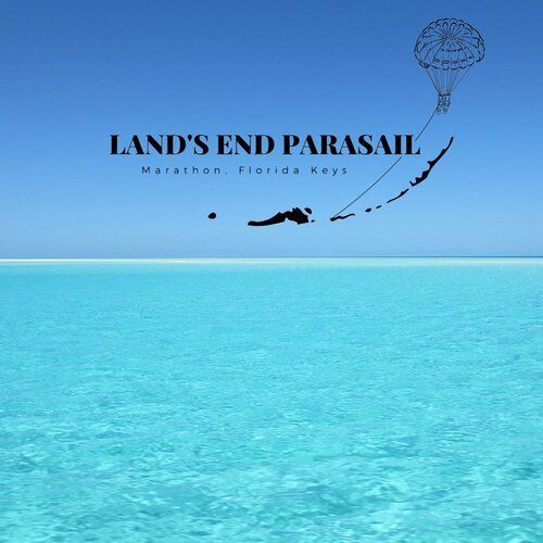 land's end parasail logo over ocean water