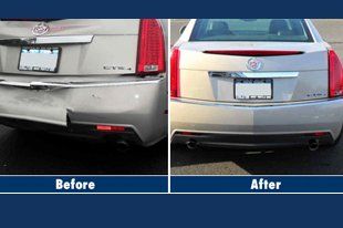 Auto Back Repair Before & After — Pineville, NC — S & M Auto Paint & Body Shop