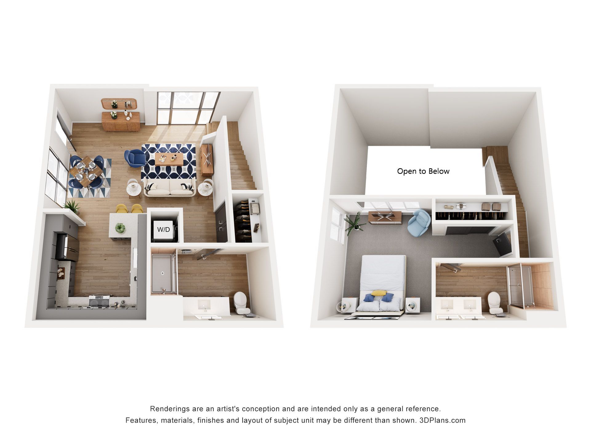 It is a 3d floor plan of a house.