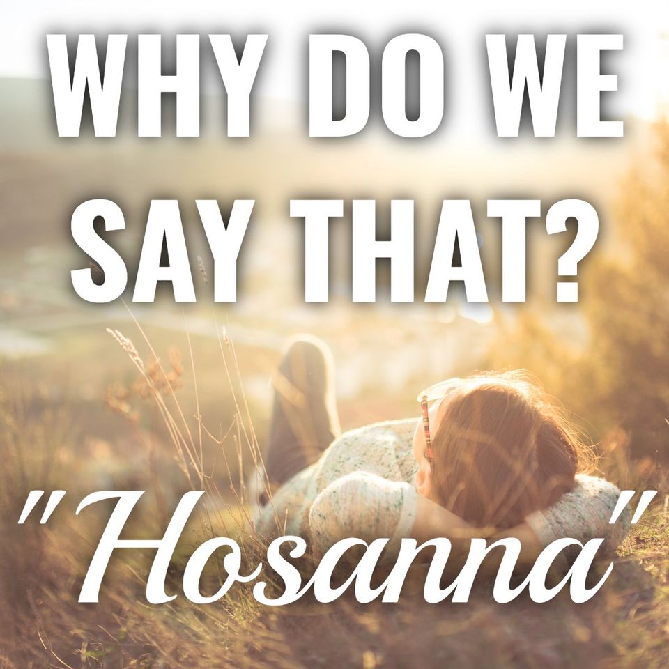 why-do-we-say-that-hosanna