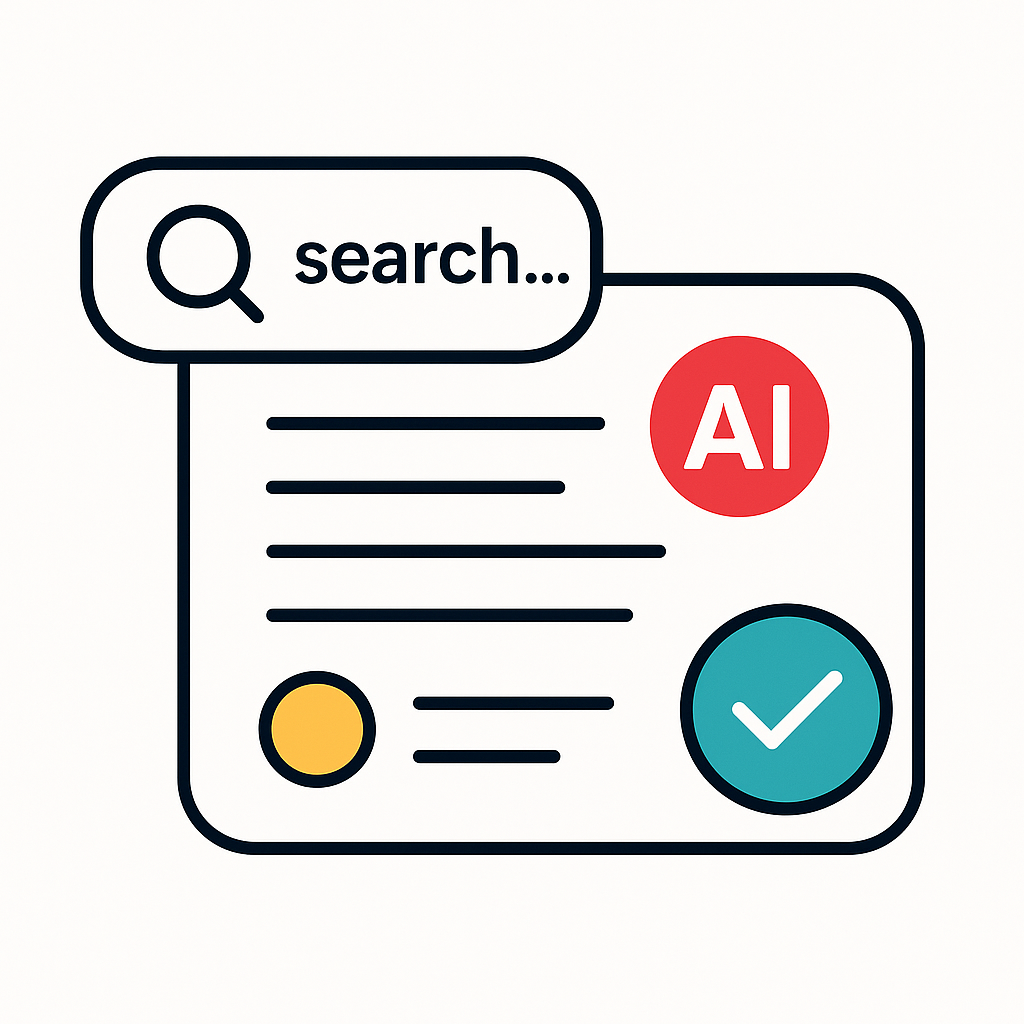 Digital interface with search bar, red