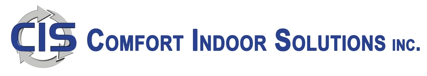 CIS Comfort Indoor Solutions Inc. logo with blue and gray text and a stylized &ldquo;CIS&rdquo; emblem