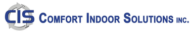 CIS Comfort Indoor Solutions Inc. logo with blue and gray text and a stylized “CIS” emblem