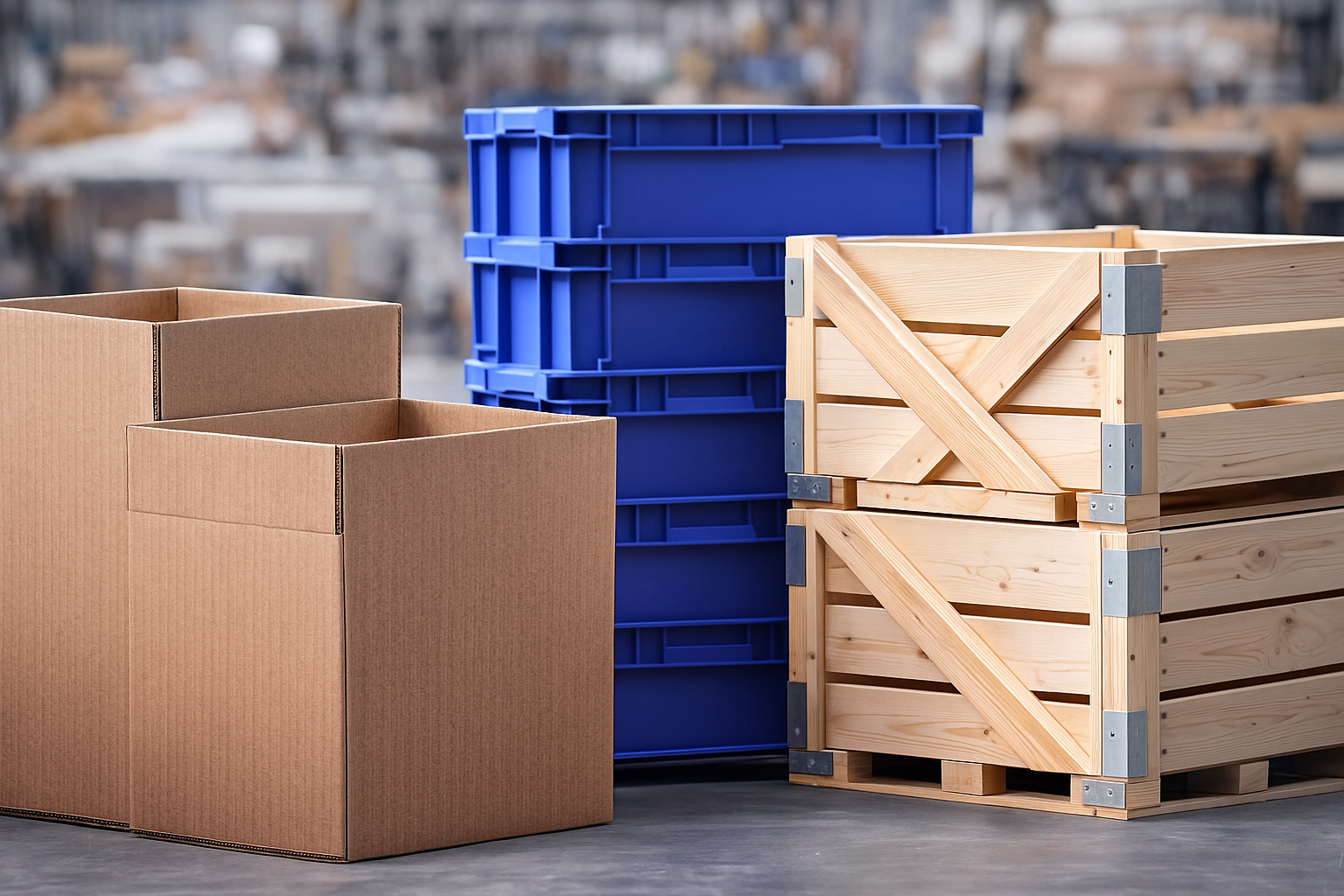 Cartone vs plastica e legno: confronto costi per l’imballaggio industriale