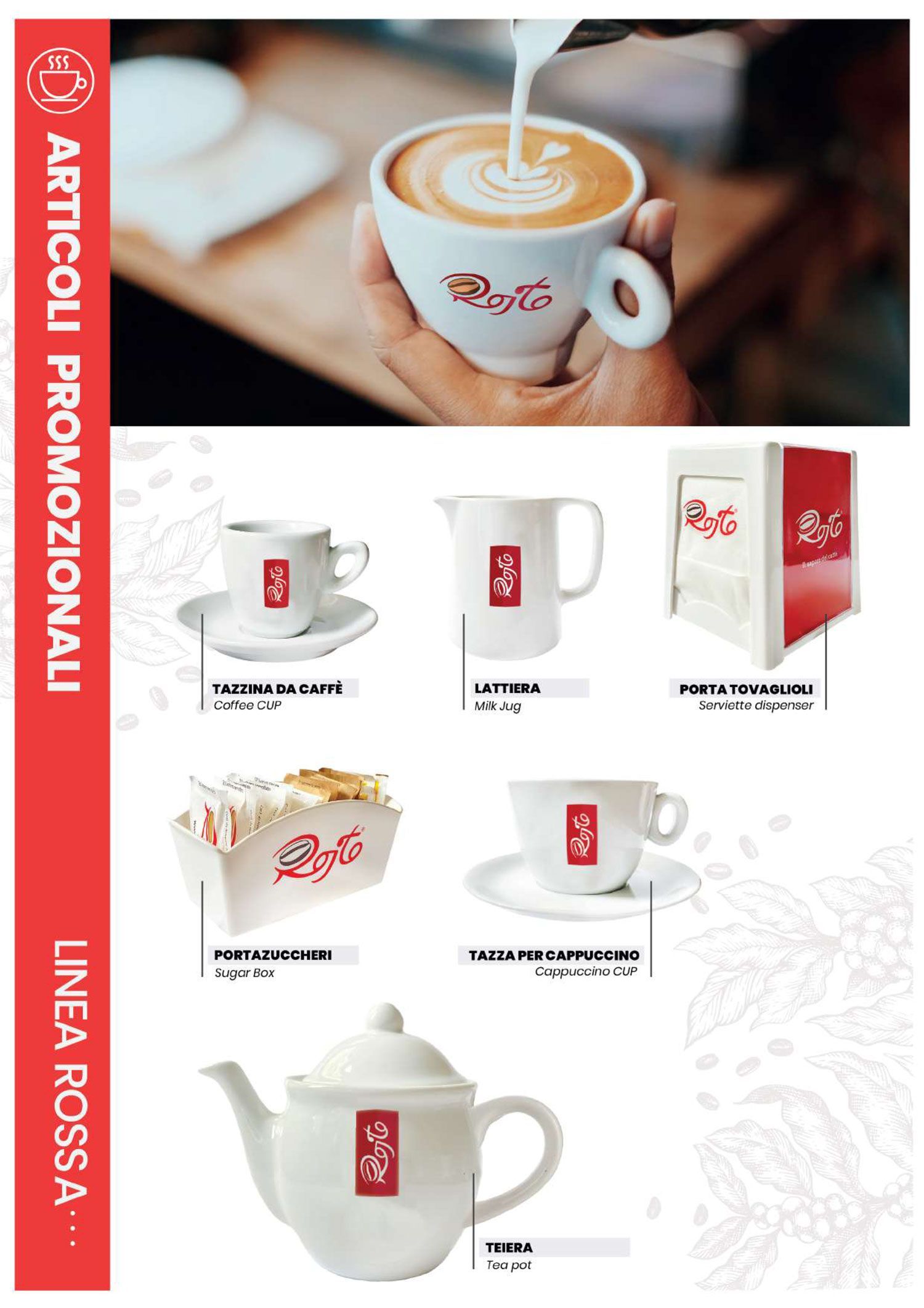 Linea rossa - articoli promozionali