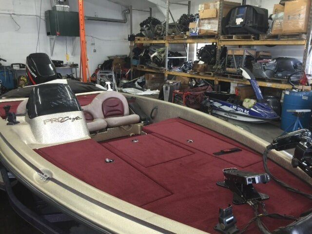 Installing New Flooring for Marine Boat — Lancaster, PA — Marine Plus LLC