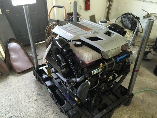 Marine Boat Engine Ready for Installation — Lancaster, PA — Marine Plus LLC