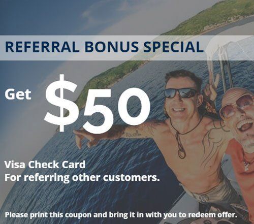 Get $50 Referral Bonus Special — Lancaster, PA — Marine Plus LLC