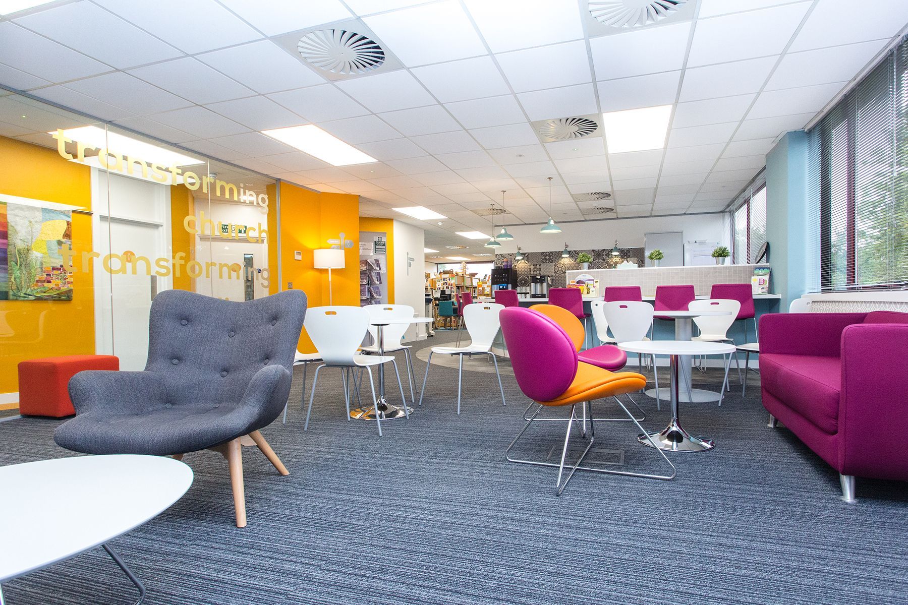 property photography berkshire, colourful interior office space