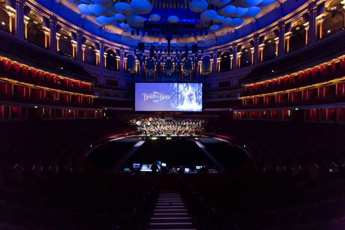 event photography Reading, Royal Albert Hall beauty and the beast concert