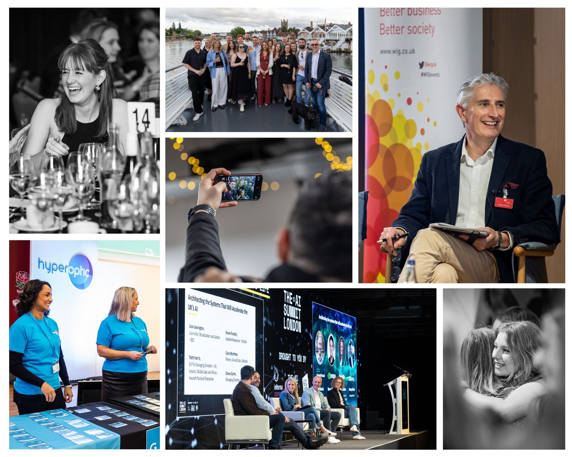 event photography berkshire, collage of professional event photos