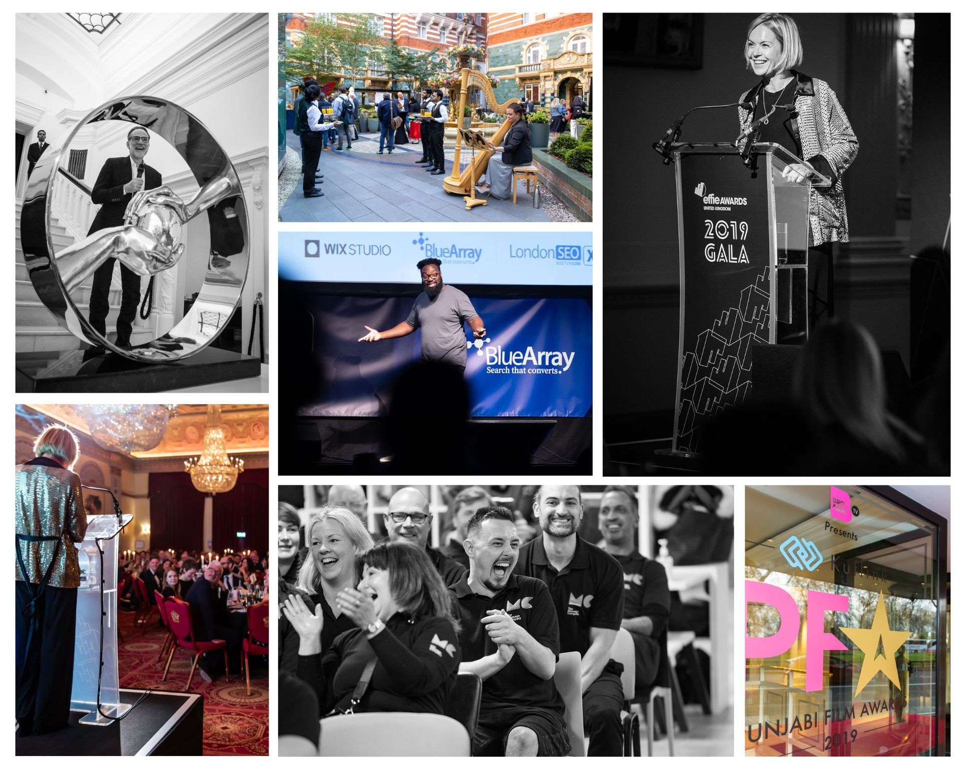 evet photography Berkshire, collage of event photos