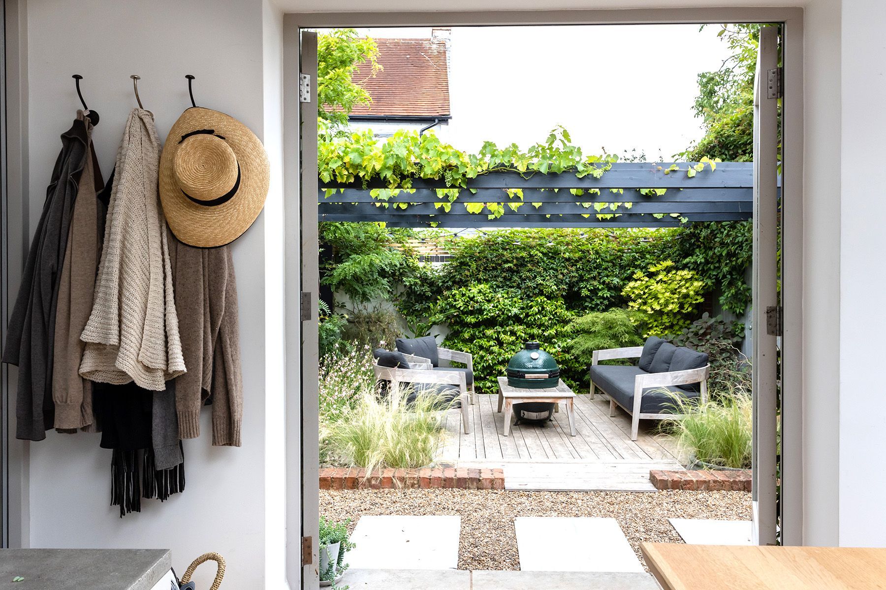 Property photography Reading, looking to garden from utility room
