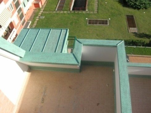 copertina muro alluminio verde