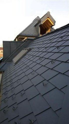 copertura con scandole Prefa