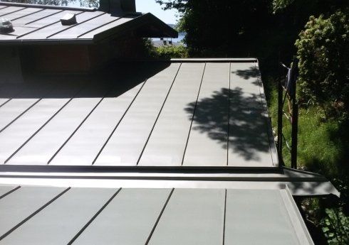 copertura in zinco titanio VM Zinc con doppia aggraffatura