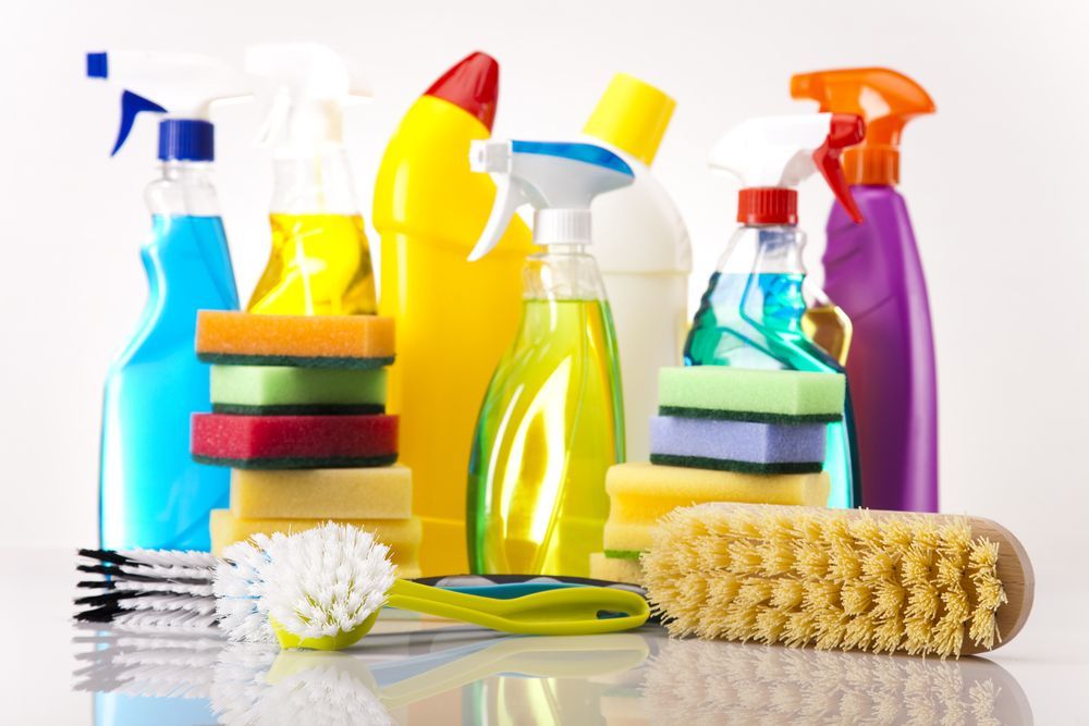 Assorted Cleaning Materials — Commercial Cleaners in Rockhampton