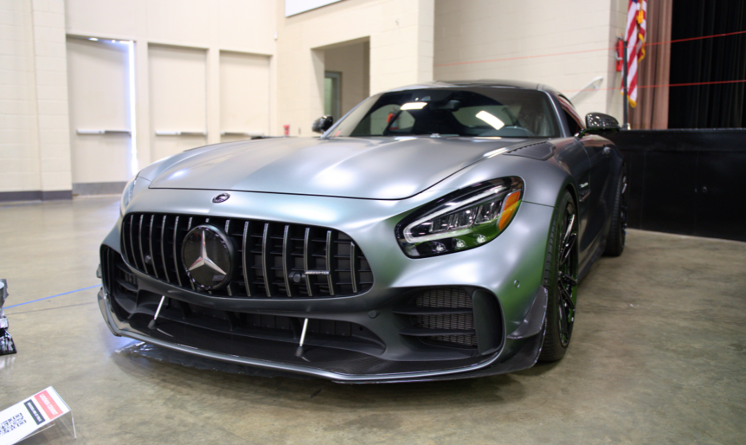 Gray Mercedes roadster