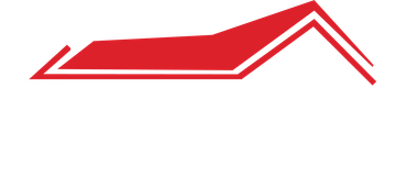 A logo for Quality Roofing Solutions with a red roof.