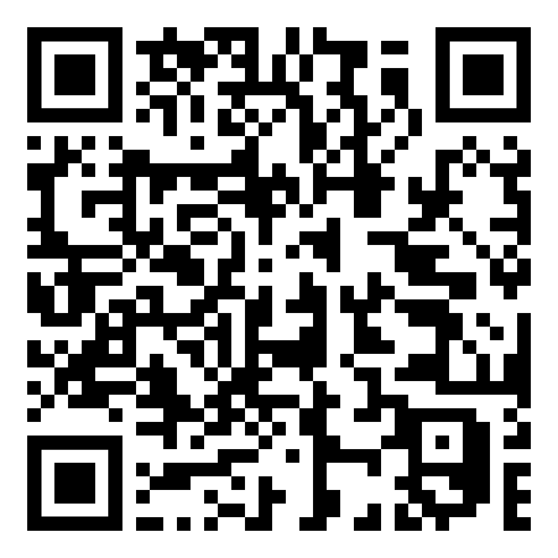 A black and white qr code on a white background.