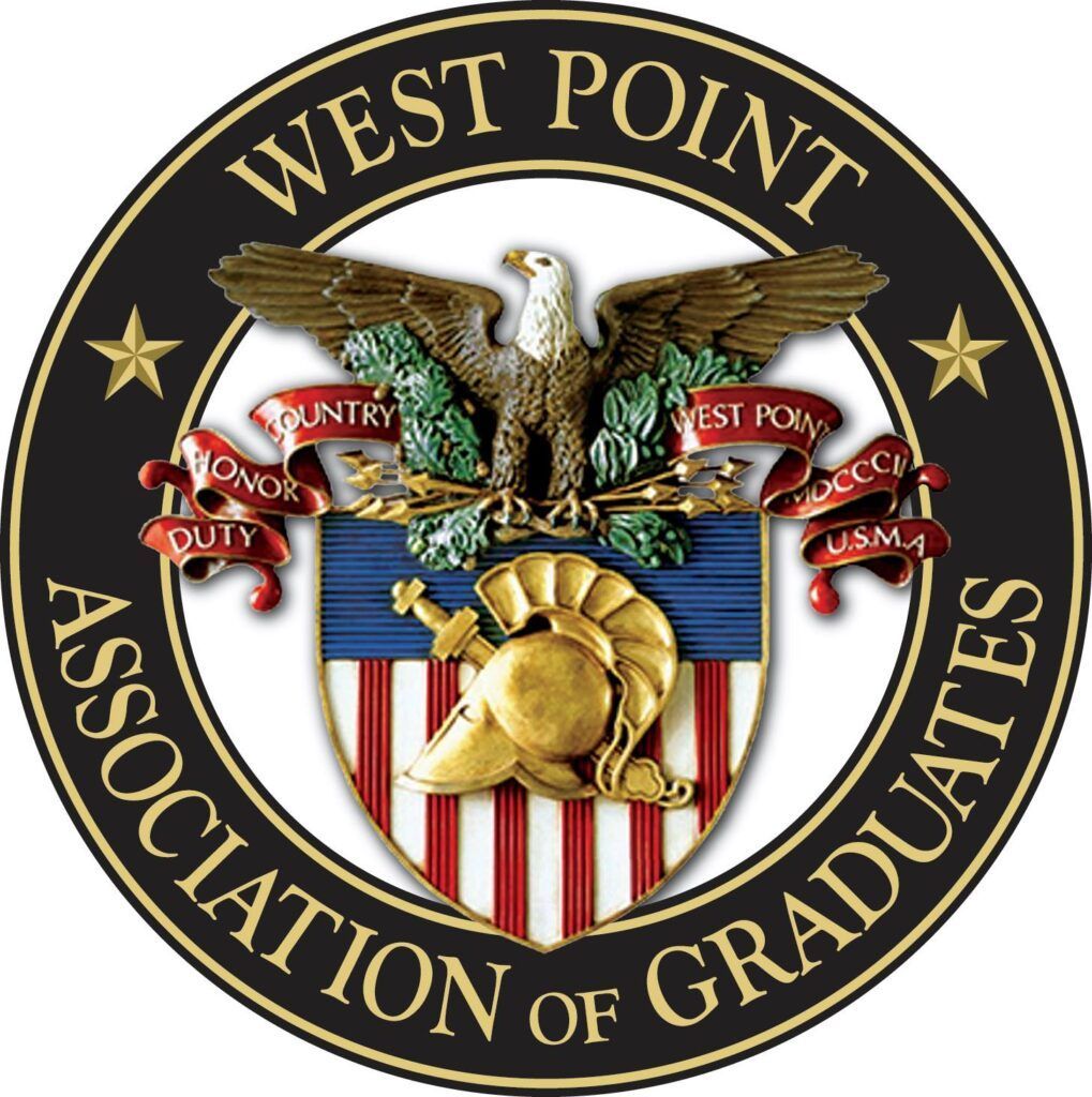The West Point Association of Graduates circular logo the motto