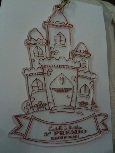 Castello plexiglass - Incisoria Plasko Rimini