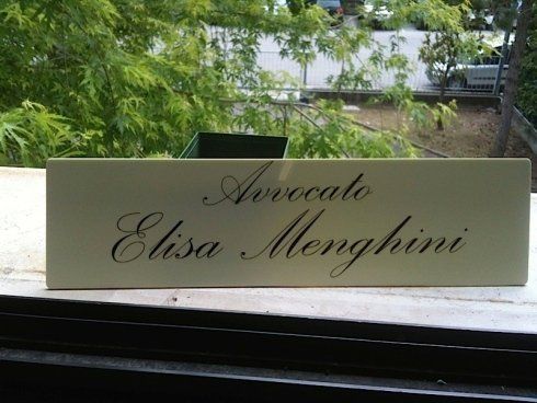 Targa da tavolo - Incisoria Plasko Rimini