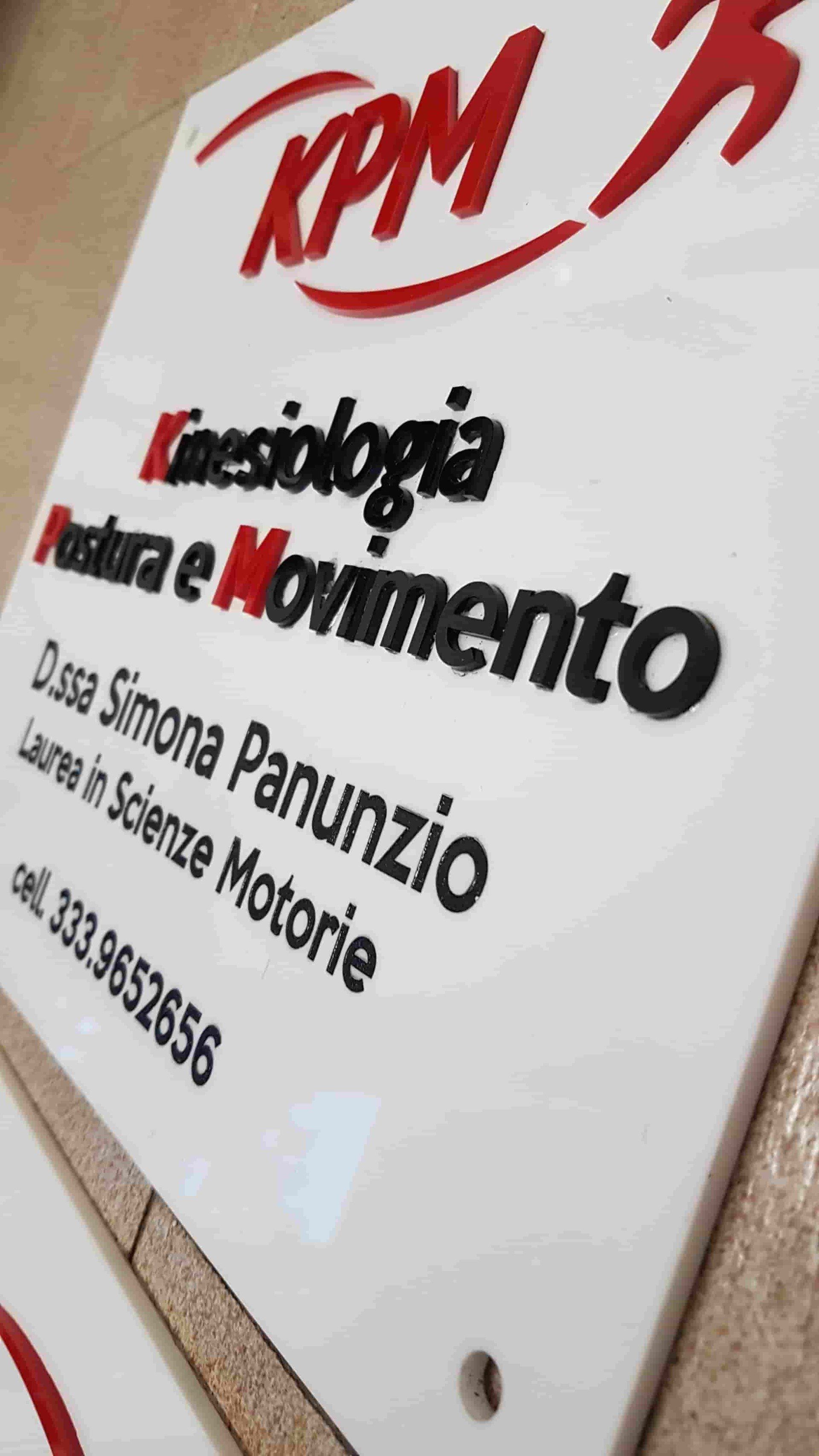 Targa in plexi incisa  - Incisoria Plasko rimini