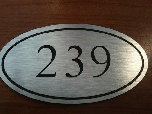 Targhetta in metallo - Incisoria Plasko Rimini