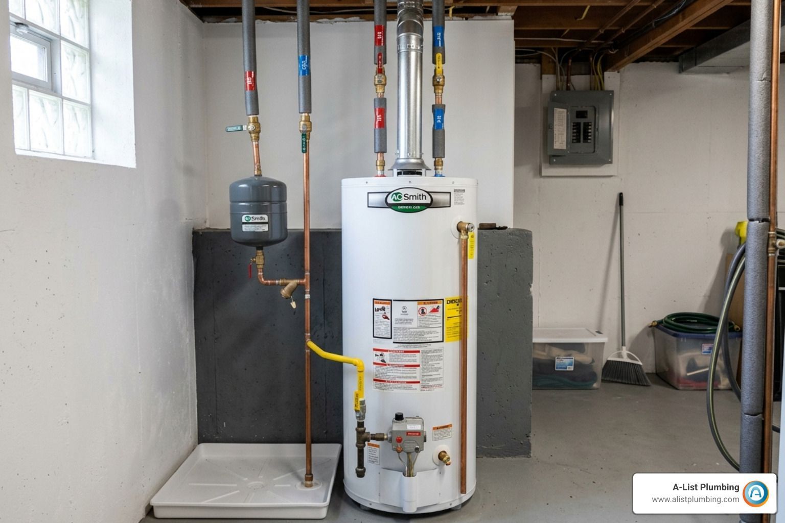 tank water heater in utility room - tank water heater repair