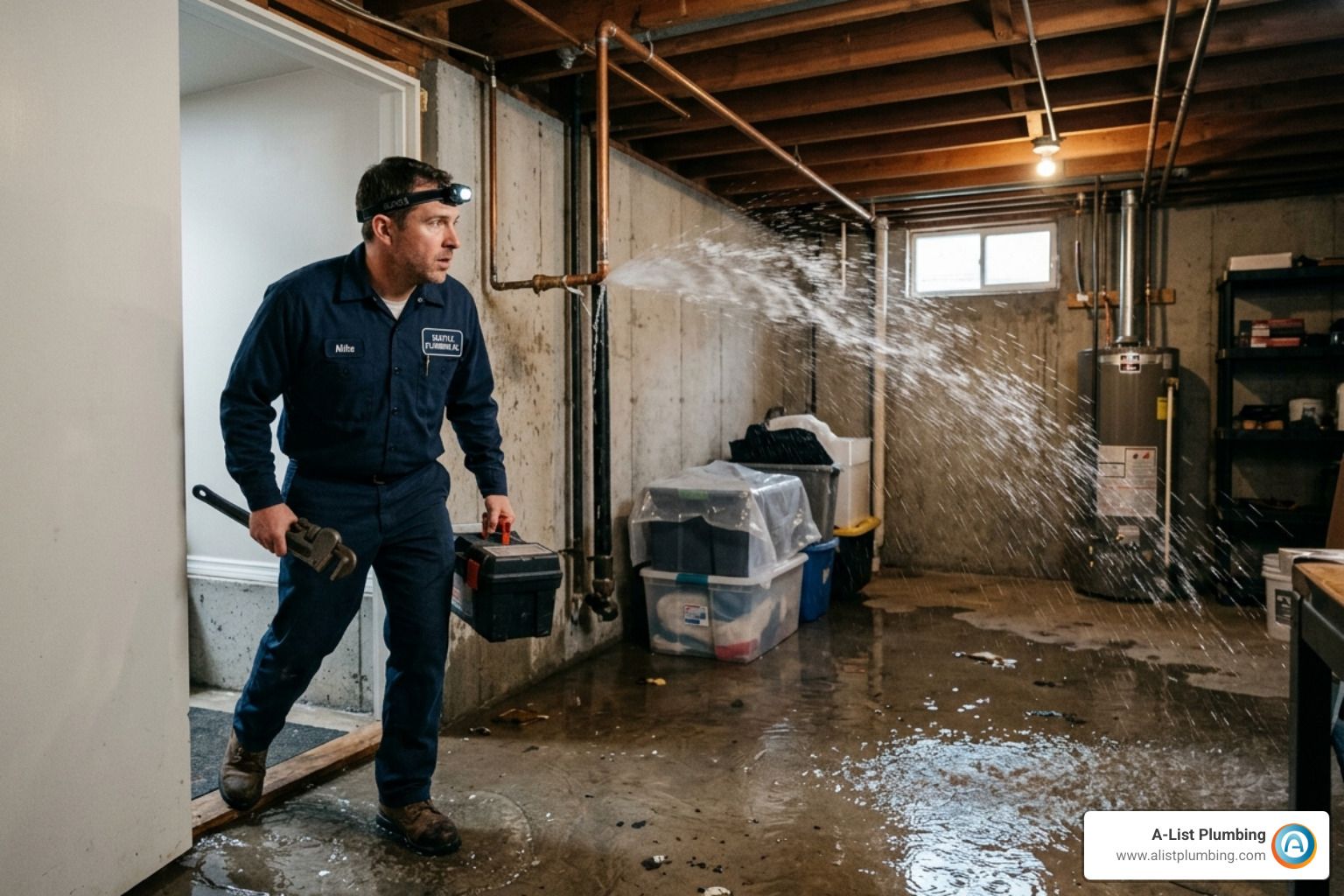 burst pipe plumber