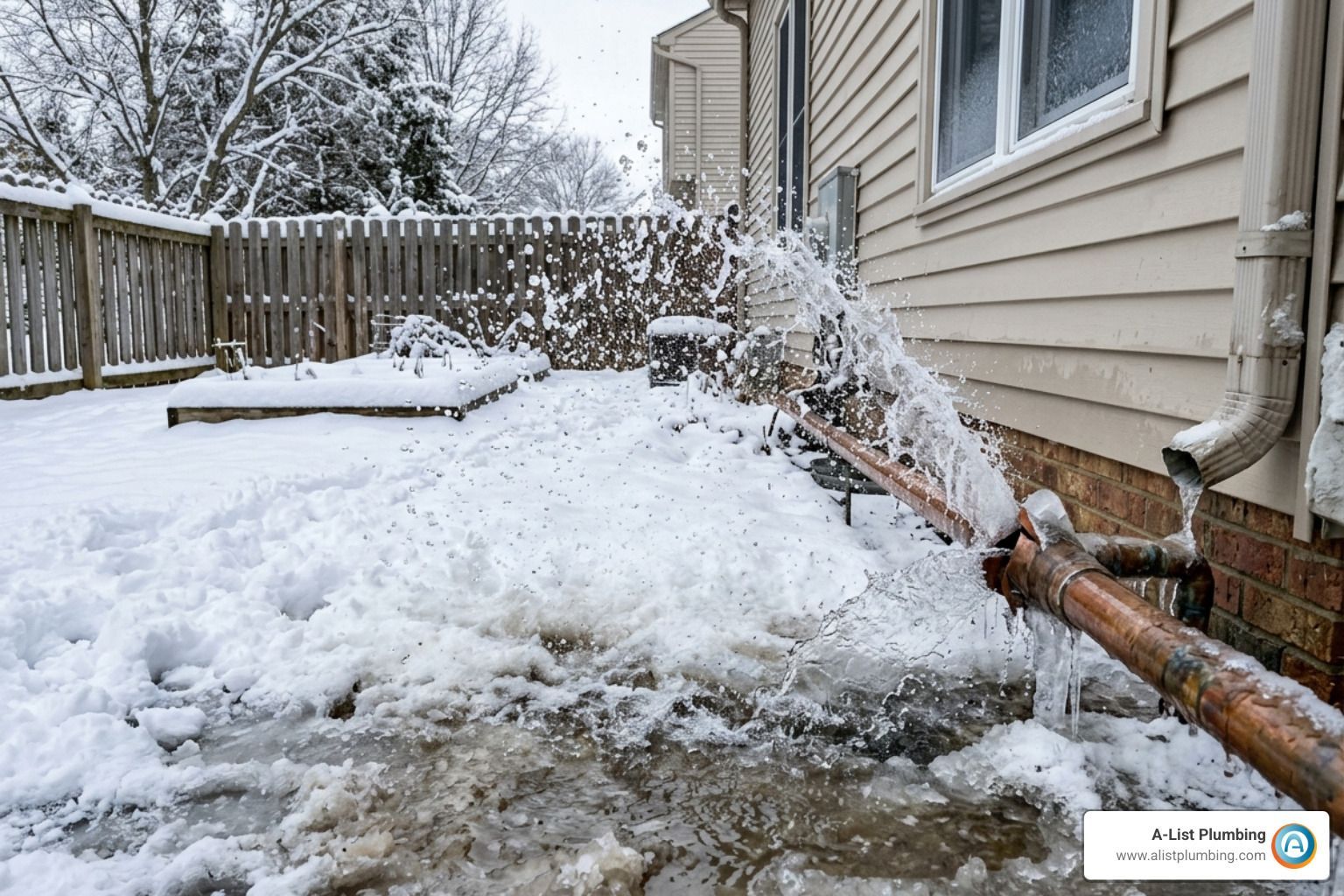 outside pipe leaking