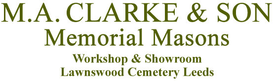M.A. Clarke & Son Memorial Masons logo