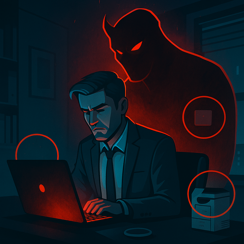 Empleado molesto, amenaza potencial como brecha de seguridad