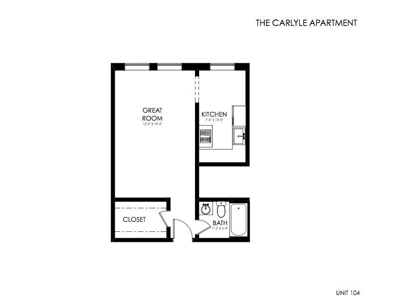 The Carlyle Apartments, Unit 104