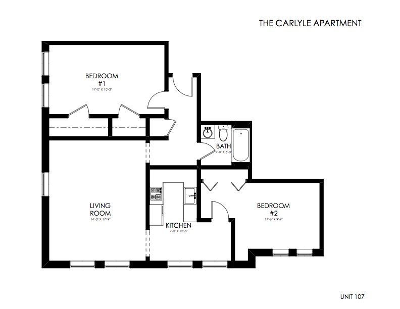 The Carlyle Apartments, Unit 107