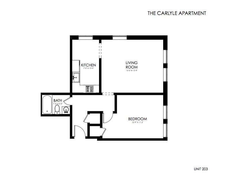 The Carlyle Apartments, Unit 203