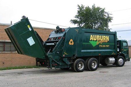 Side View of Auburn Disposal Truck — Trash Removal in Chicago, IL