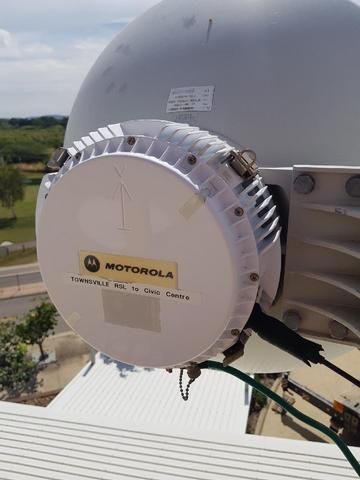 Motorola Antenna is Installed on Top of a Building — Sape Industries in Garbutt, QLD
