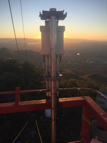 Tower with Sunset Cityscape View in Background — Sape Industries in Garbutt, QLD