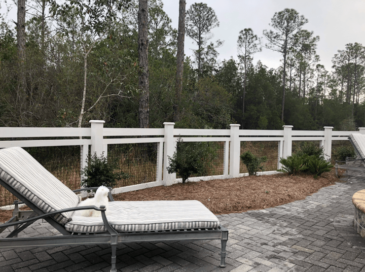 Rest House with White Fences — Fairhope, AL — Cooper Fence